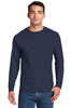 Station 3 Duty Long Sleeve 100% Cotton Hanes Beefy T
