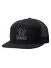 Redback Venom 7-Panel Flat Bill Trucker Snapback Hat – Blackout