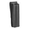 Short Plain Leather Baton Pouch