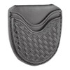 Basketweave Leather Single Open Cuff Case Basketweave Leather Single Open Cuff Case
