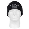Rothco Veteran With US Flag Fine Knit Watch Cap - Black Rothco Veteran With US Flag Fine Knit Watch Cap - Black