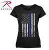 Rothco Women's Thin Blue Line Longer T-Shirt Rothco Women's Thin Blue Line Longer T-Shirt