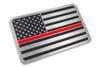 Aluminum Thin Red Line Vehicle Emblem Aluminum Thin Red Line Vehicle Emblem
