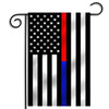 Thin Red Line & Thin Blue Line Dual Garden Flag - 12.5 x 18 Inches Thin Red Line & Thin Blue Line Dual Garden Flag - 12.5 x 18 Inches