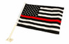 Thin Red Line American Car Flag 12 x 18 Thin Red Line American Car Flag 12 x 18