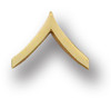 Smith And Warren Collar Brass Insignia -  PVT CHEVRON SMALL PAIR