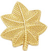 Smith And Warren Collar Brass Insignia -  OAK LEAF SMALL PAIR Smith And Warren Collar Brass Insignia -  OAK LEAF SMALL PAIR