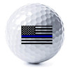 3 Pack - Thin Blue Line American Flag Golf Balls