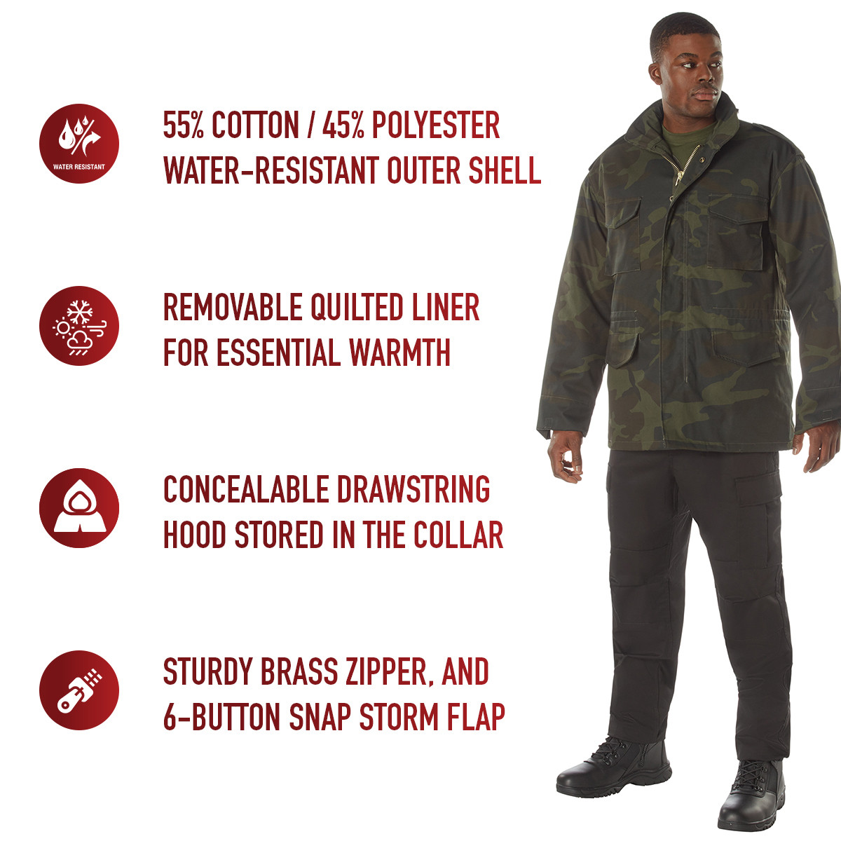 Rothco Midnight Camo M-65 Field Jacket