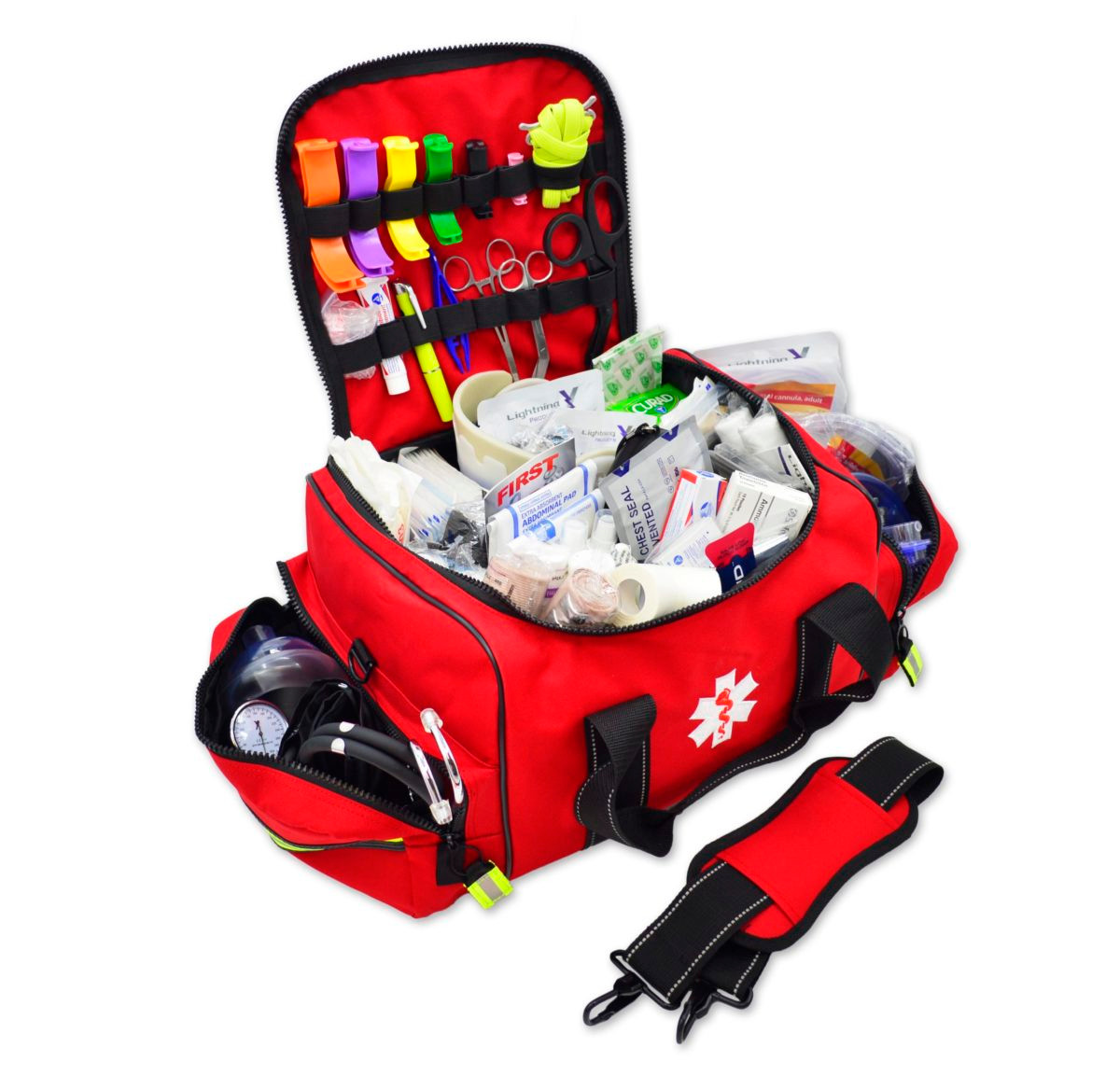 Lightning X MB30-SKC Deluxe Stocked Large EMT First Aid Supply Bag