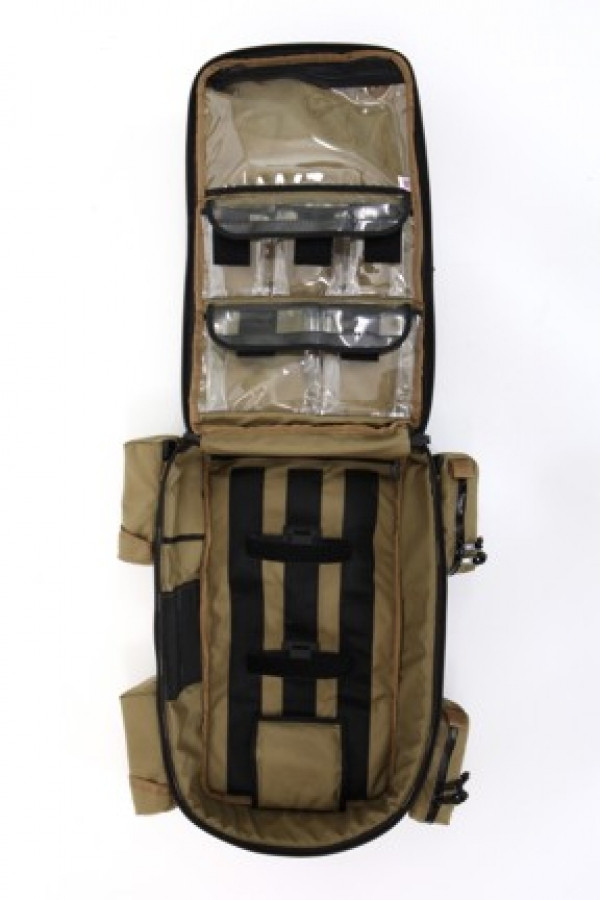 371-A TACTICAL TAN MEDICAL BACKPACK with POUCHES display picture 2