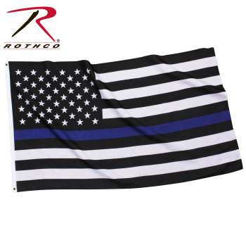 Embroidered Thin Blue and Red Line Flag 3x5 Outdoor Police