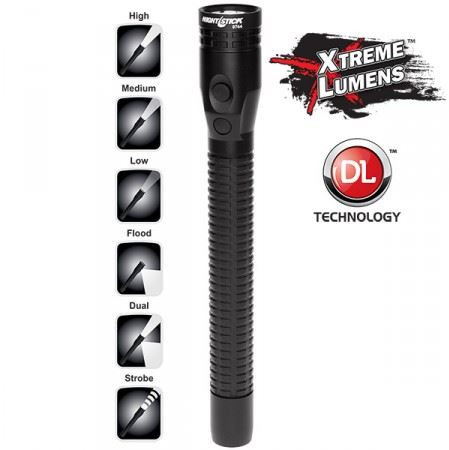 NightStick Metal Full-Size Dual-Light Rechargeable Flashlight NSR