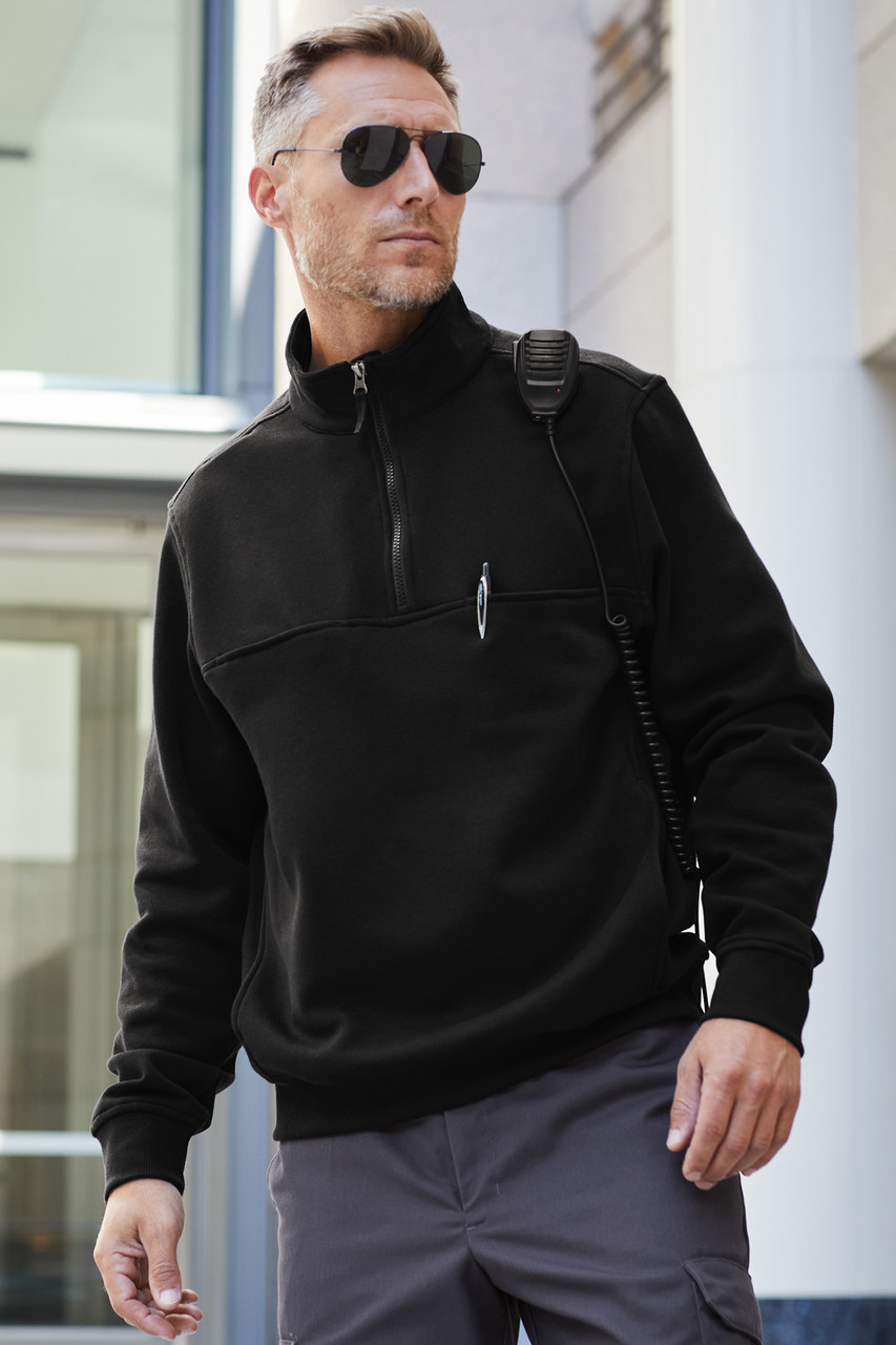 STONE  00's フィラメント加工　ジップシャツ　ブルゾン Duty Threads Firefighter 1/2 zip Job Shirt FIRE NAVY