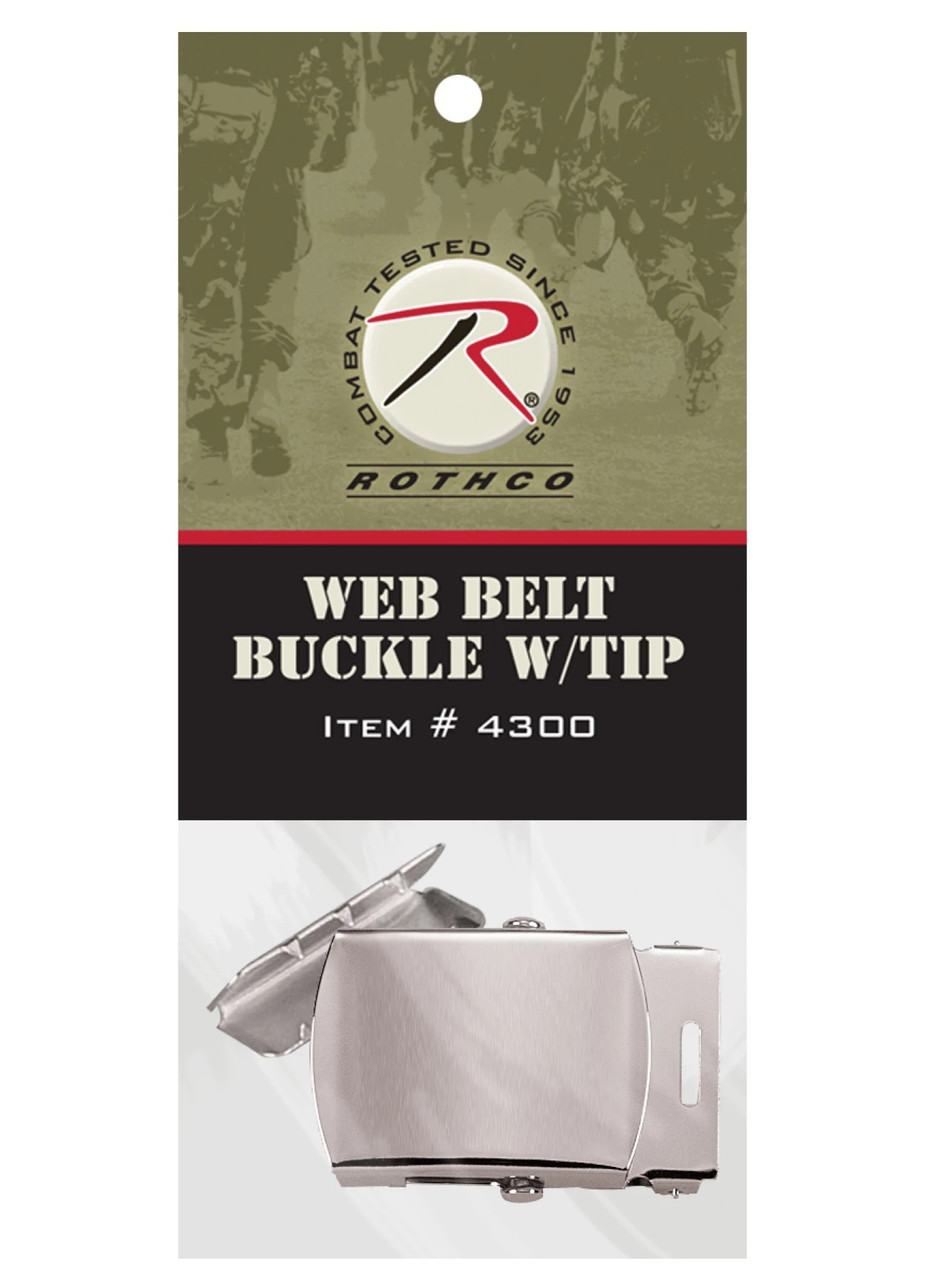 Rothco G.I. Type Web Belt Buckle And Tip Pack | 1.25 Inch Belts