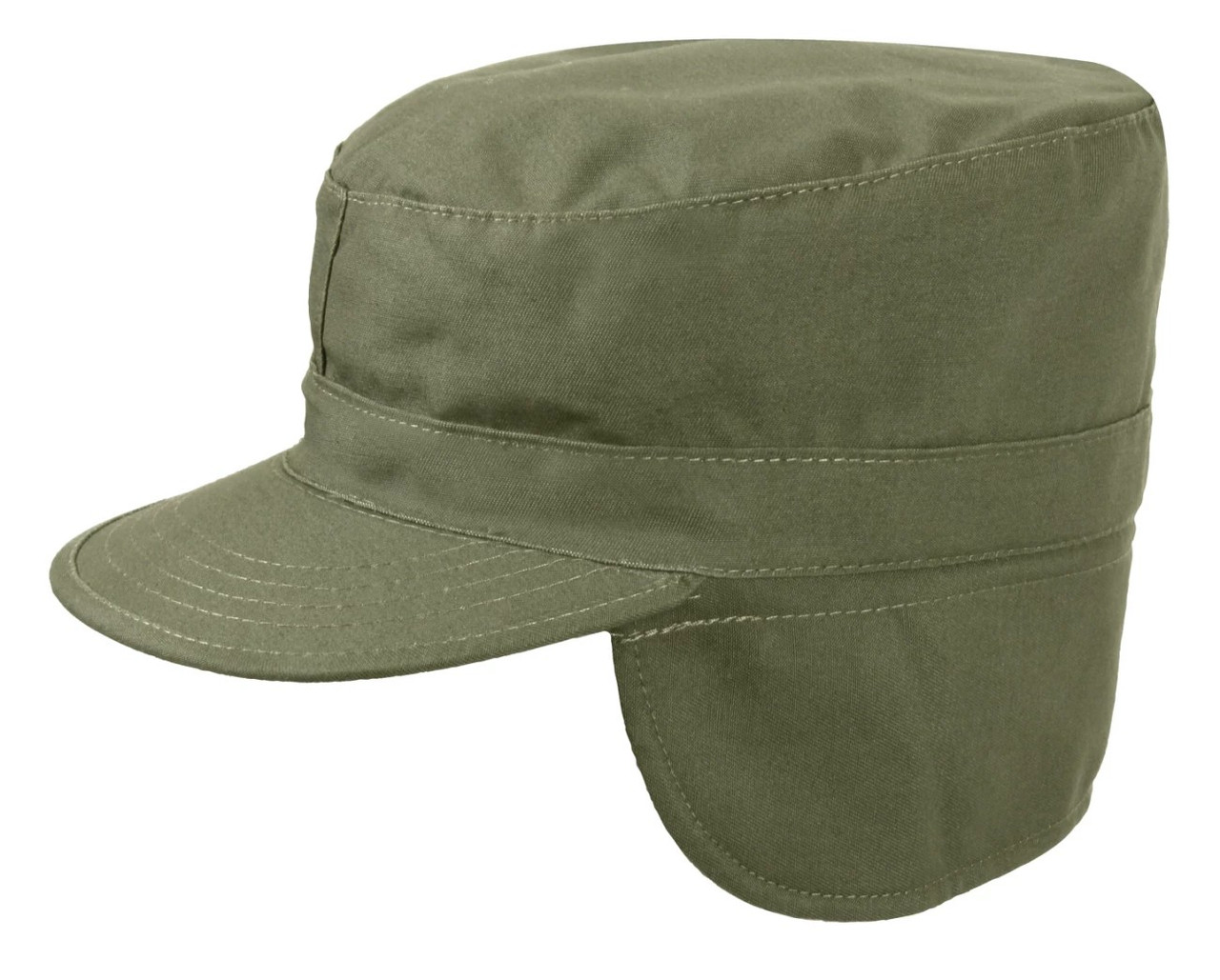 Rothco G.I. Type Combat Cap With Flaps - Olive Drab