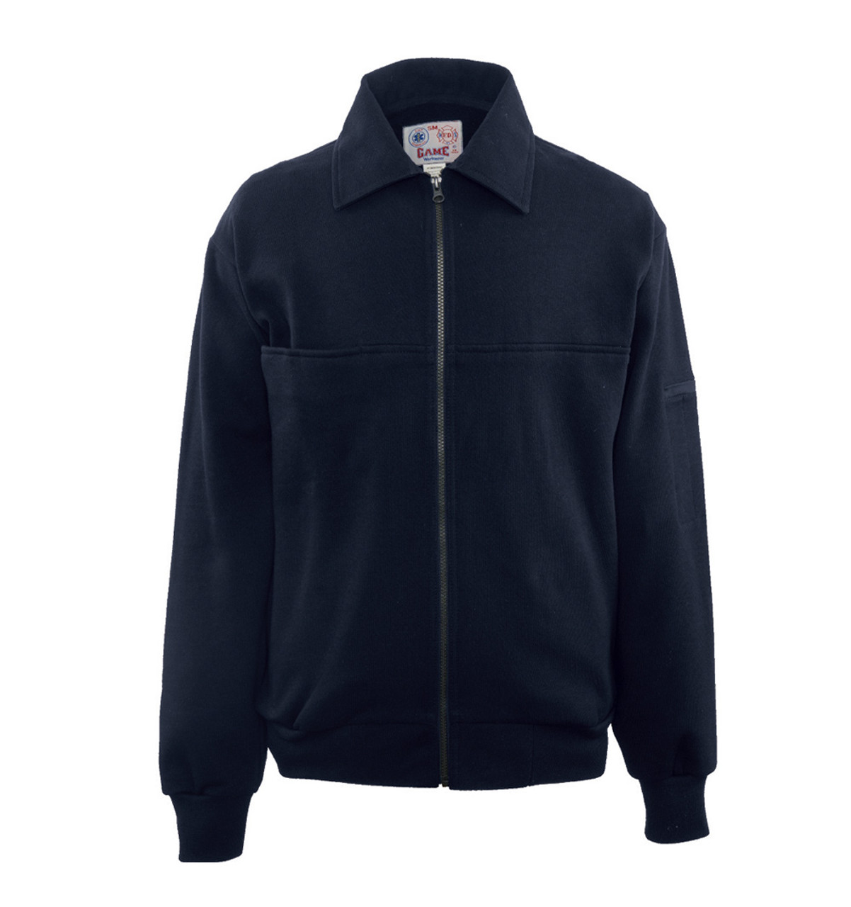 Game 8075 Firefighters Full-Zip Job Shirt Navy