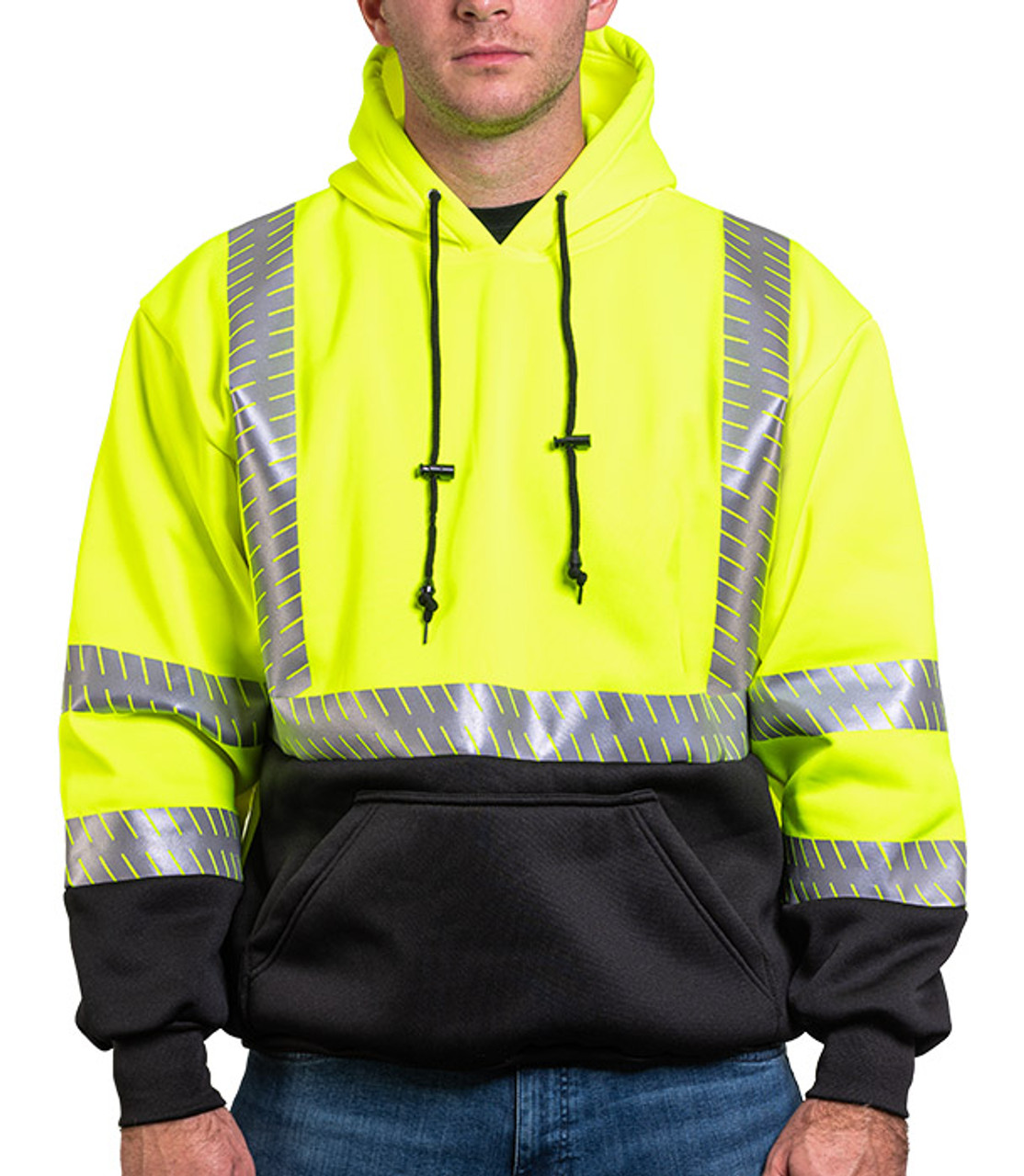 8550E ECONO HOODIE WITH SEGMENTED REFLECTIVE TAPE