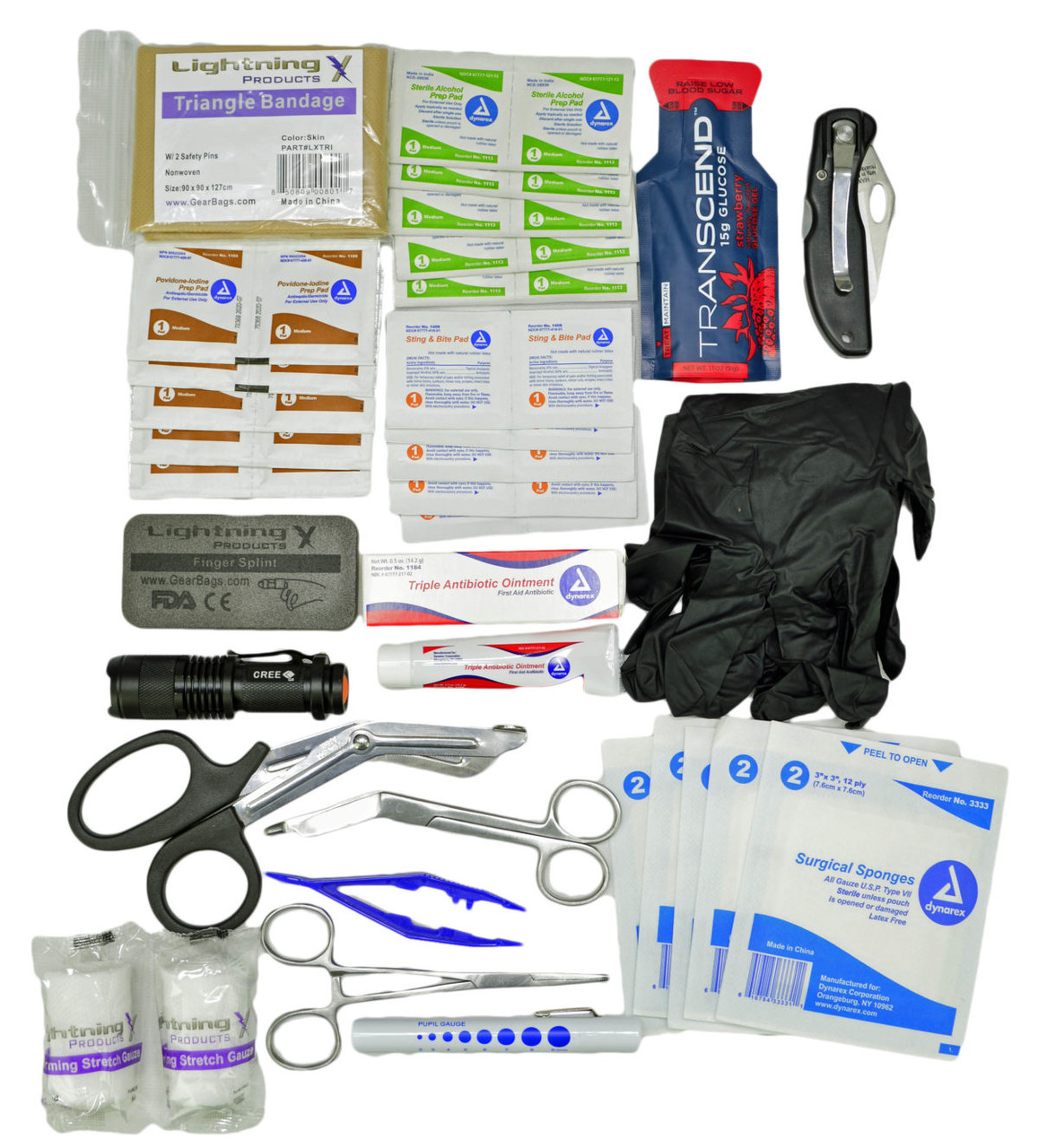 Lightning X EMT First Responder Quick Access Hip Pouch - With Fill