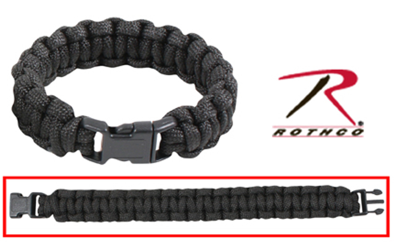 Paracord Bracelet - 9 inch - BLACK