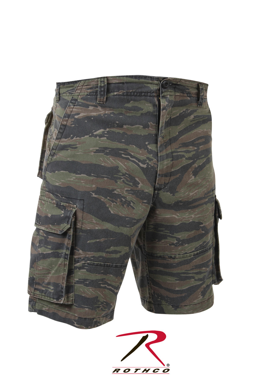 Vêtements Homme WSLCN Homme Shorts en Coton Rétro Baggy Cargo Camo