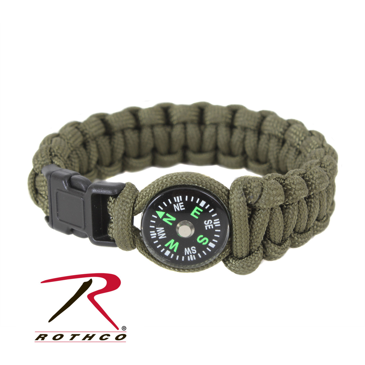 Rothco Paracord Armband Black - Paracord 550 - Equipment 