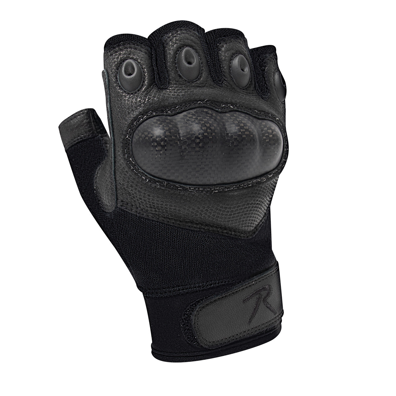 Fingerless Leather Tactical Gloves