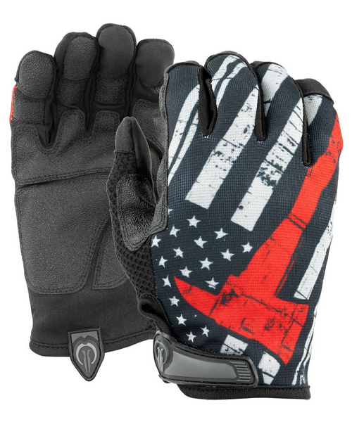 Red Line Flag w/Axe - Unlined - Full finger gloves - XSM