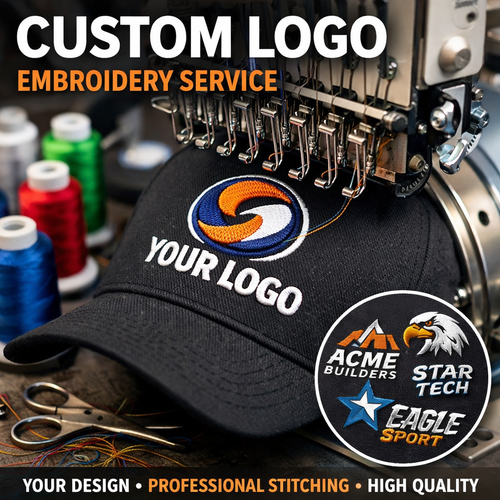 EMB-LOGO Embroidery Service Logo Up to 20,000 Stitches