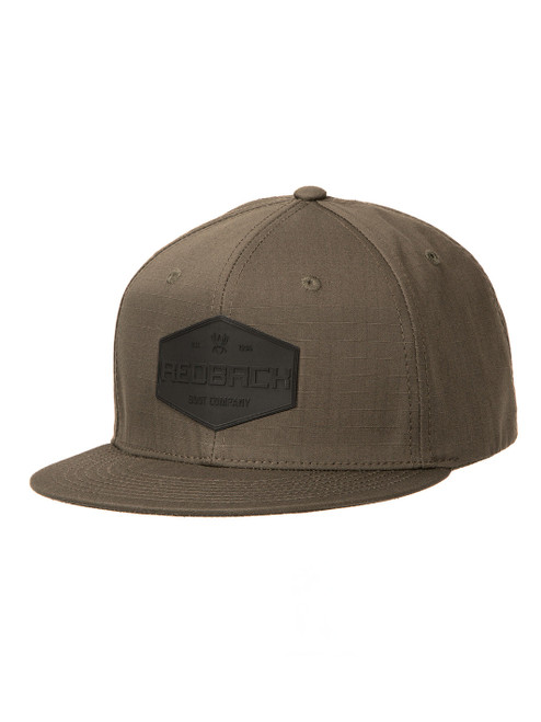Redback Elements Ripstop Logo Snapback Hat – Olive Green