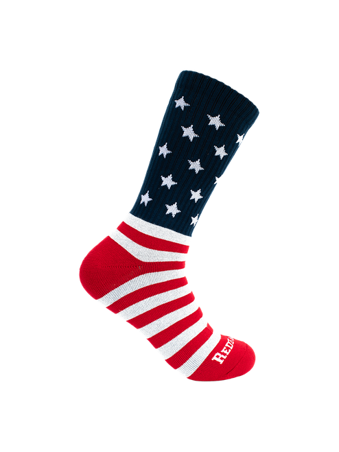 Redback Patriot USA Flag Bamboo Crew Socks – Made in USA