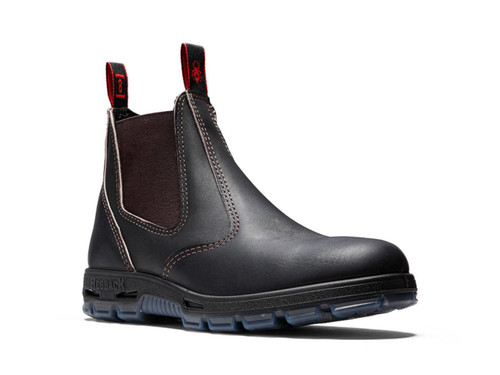 Redback Bobcat Bonsall 6" Claret Oil Kip Leather Slip-On Work Boot – Soft Toe
