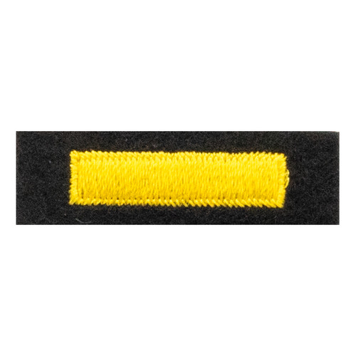 Hero's Pride Service Bars on Continuous Felt, Medium Gold on Midnight Navy, 1 x 1/4 Inch Bar