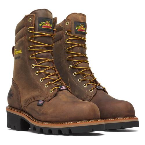 Thorogood 804-3555 Logger 9" Waterproof Steel Toe Work Boot - Stud Horse