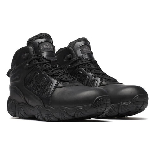Thorogood 834-6385 Crosstrex 6" Waterproof BBP Polishable Toe Side-Zip Hiker - Black