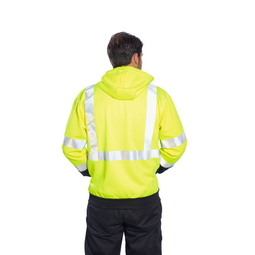 Portwest Hi-Vis Contrast Full Zip Hoodie UB315