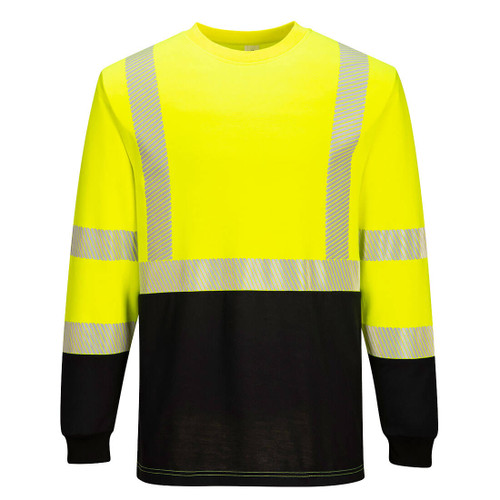 Portwest Modaflame Knit Hi-Vis Two-Tone FR Crew T-Shirt Class 3 FR709