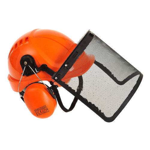 Portwest Forestry Combi Kit Hard Hat Visor and Ear Muffs PW98