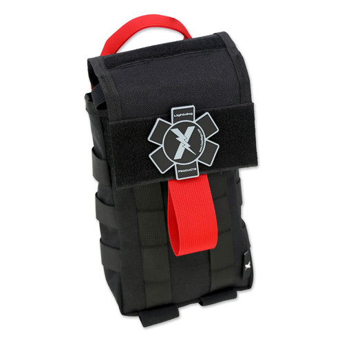 Lightning X Quick-Draw Tactical IFAK Kit, Stocked with Trauma Supplies - Black