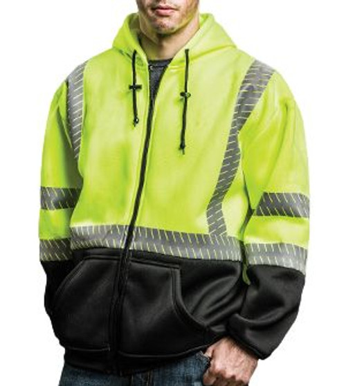 865E ECONO HOODIE WITH SEGMENTED REFLECTIVE TAPE