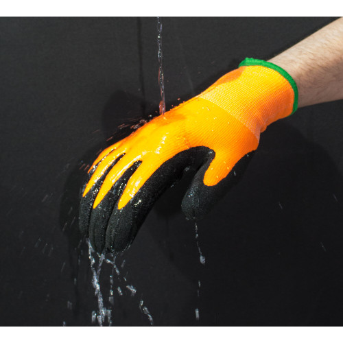 Portwest Cold 10 Sandy Nitrile Liquid Repellent Winter Glove A2 Cut AP02