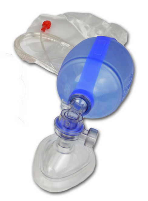 Lightning X Disposable Adult Bag Valve Mask & Oxygen Reservoir