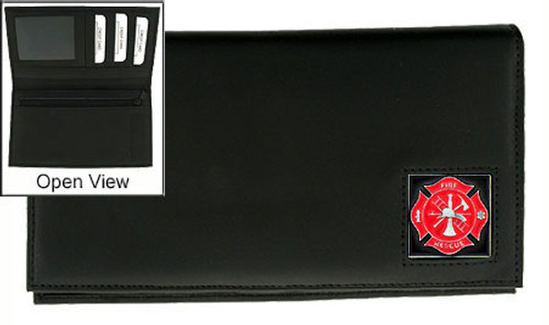 Deluxe Checkbook Cover Fire Fighter