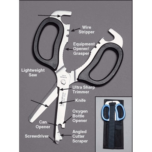 EMI Multi-Purpose Rescue EMS Shears, Black