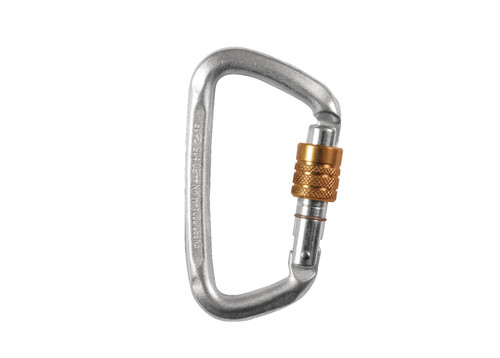 Hard Steel Modified D Key Screw Carabiner