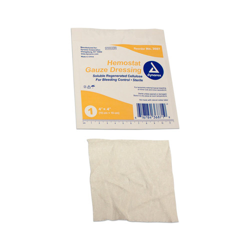 Lightning X 4x4 Inch Hemostat EMS Dressing