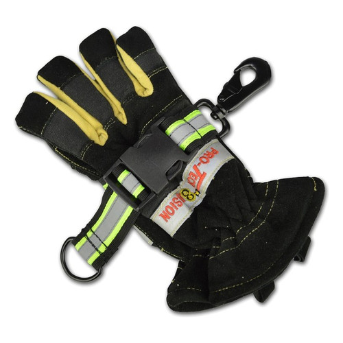 Lightning X LXFGS-ADJ Premium Heavy-Duty ADJUSTABLE Nylon Fire Glove Strap - BLACK