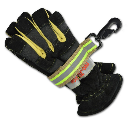 Lightning X LXFGS-HTX Premium Heavy-Duty Nylon Fire Glove Strap - TURNOUT TAN