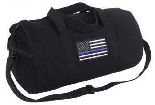 Rothco Thin Blue Line Canvas Shoulder Duffle Bag