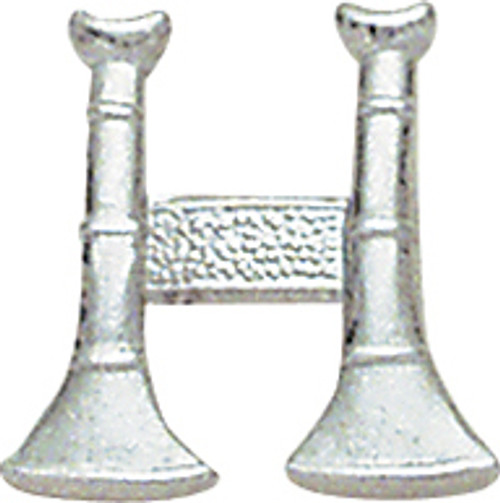 Smith And Warren Collar Brass Insignia -  2 BUGLES PAIR